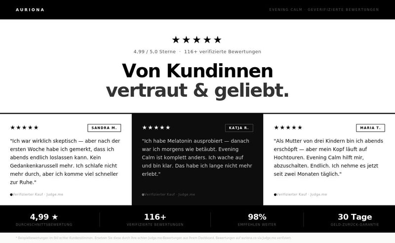 Evening Calm – Für ruhige Abende ohne Melatonin